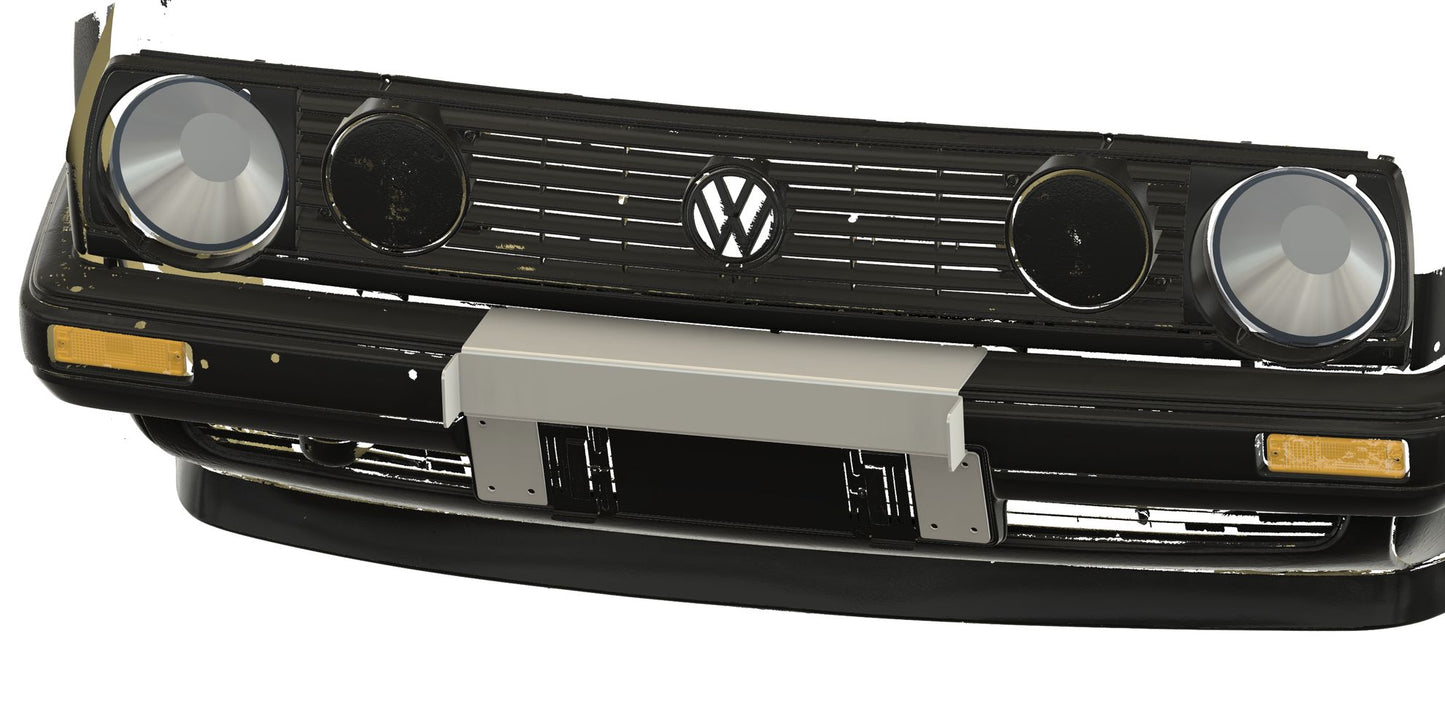classic nightface - mounting bracket for rallye style lights (high beam) - Volkswagen Golf Mk2