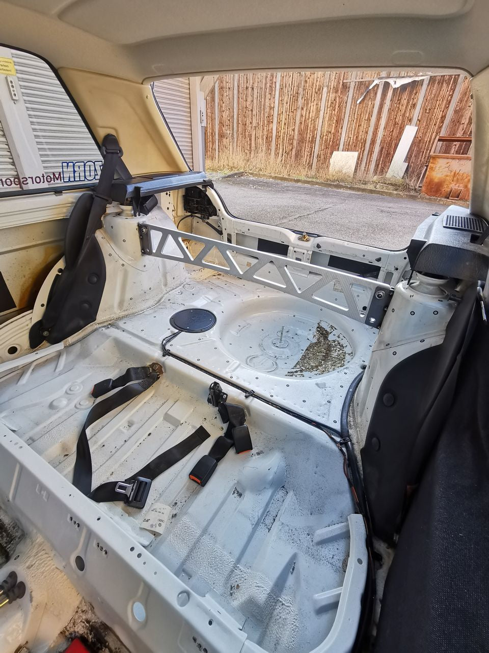 rear strut tower brace "structural aluminum" - Volkswagen Golf Mk2
