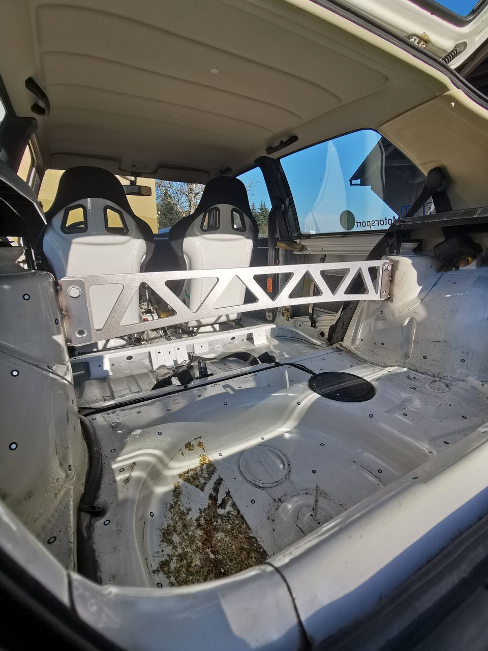 rear strut tower brace "structural aluminum" - Volkswagen Golf Mk2