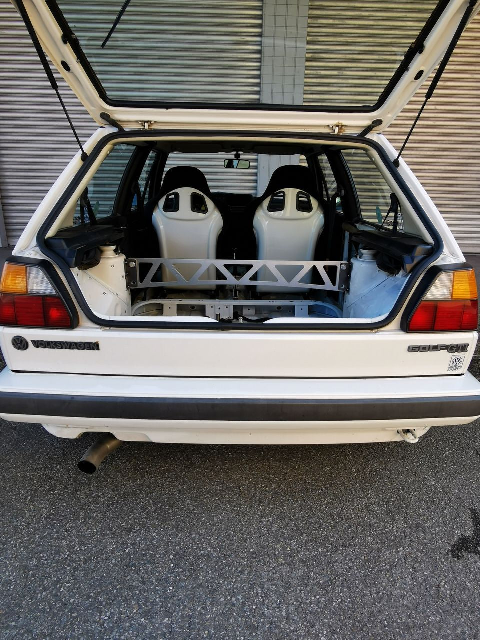 rear strut tower brace "structural aluminum" - Volkswagen Golf Mk2