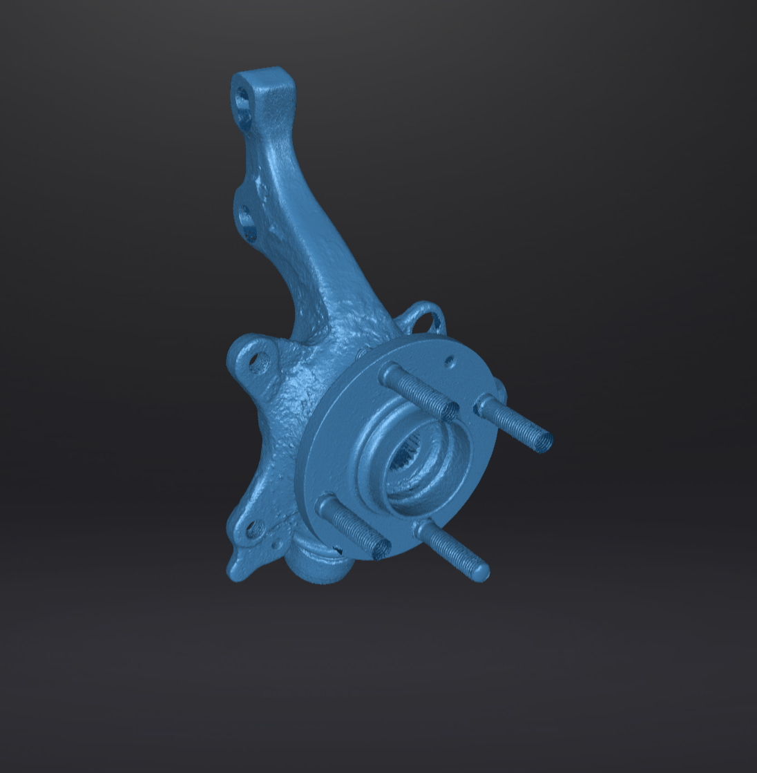 3d data: Volkswagen Golf Mk2 wheel hub carrier, driver side, brake 256/280mm, with ABS