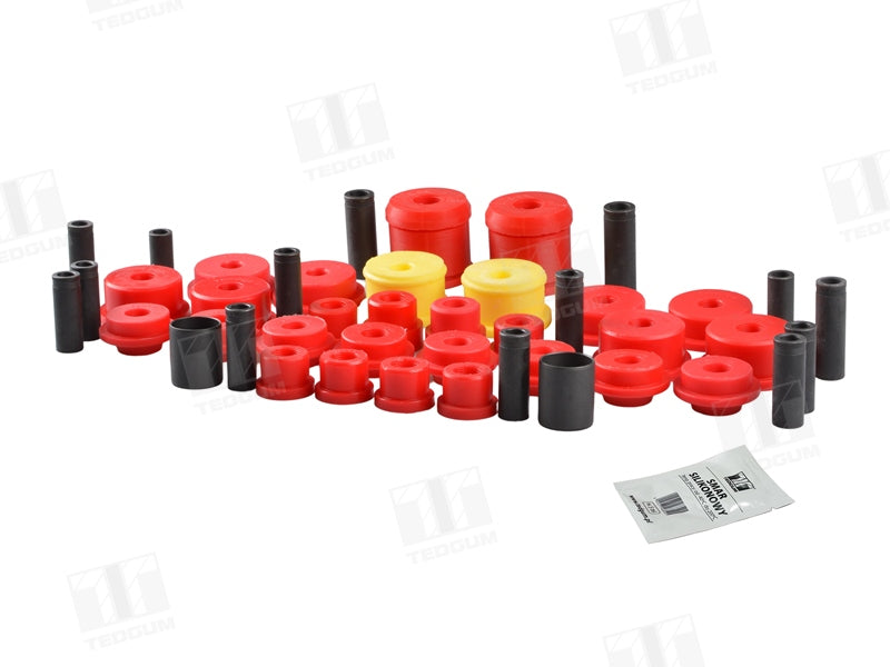 kit of polyurethane bushings - front and rear suspension - BMW 3-series E36 - excentric version