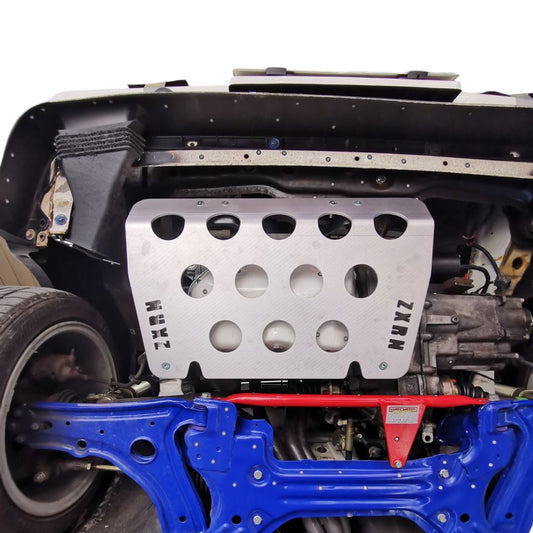 DFNDR Unterfahrschutz für VW Golf 2 + VW Golf 3 mit Schutzplatte aus Aluminium