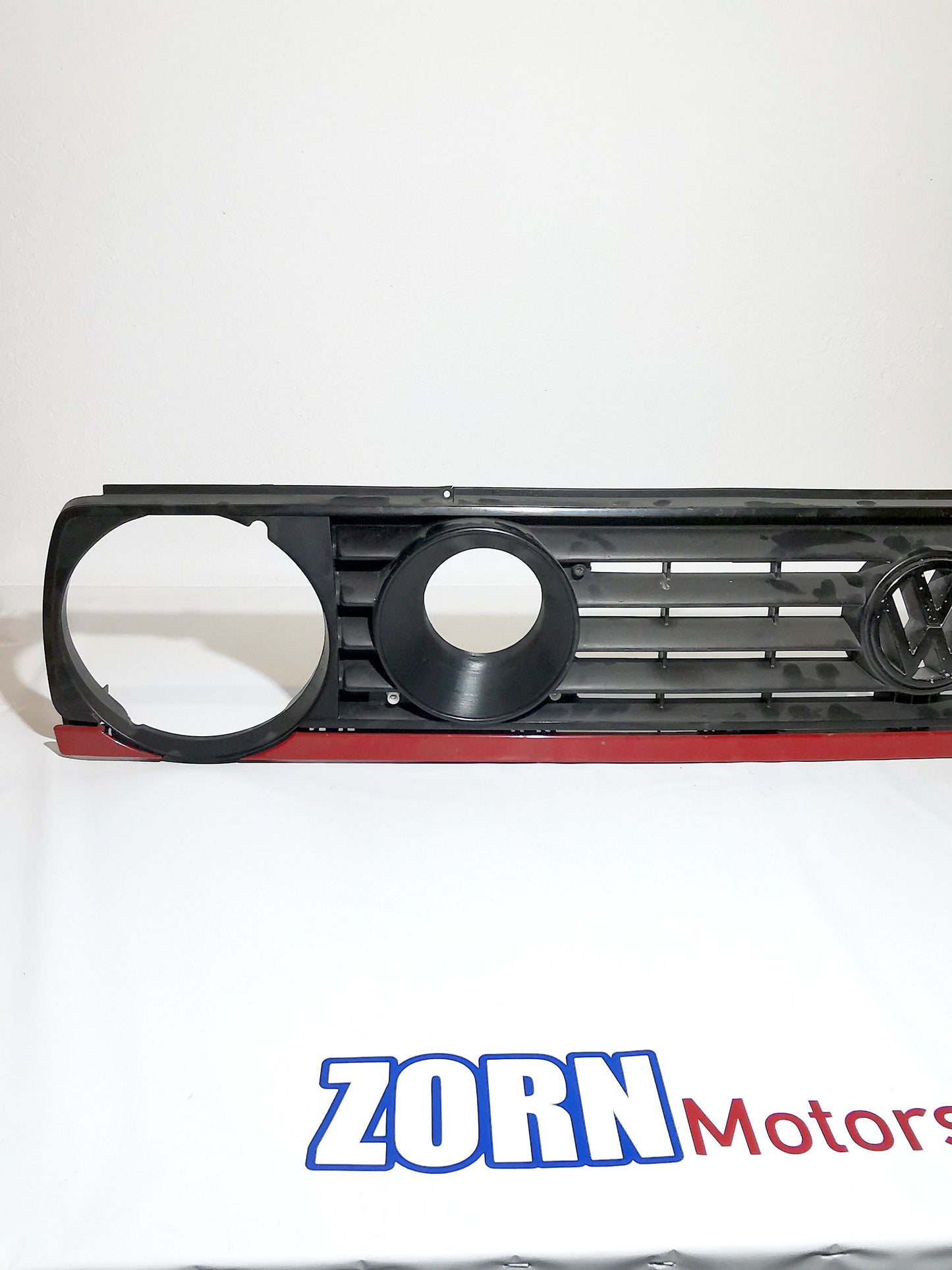 air duct for front grille Volkswagen Golf Mk2, dual rounds, early and late models, passenger (RH)