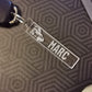 personalized key chain "camper" - length 80mm - acrylic glass (transparent)