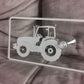 acrylic sign with tractor and name (custom, personalized)