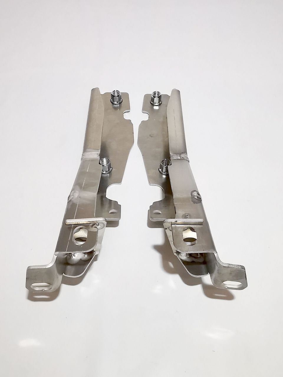 set of brackets for front bumper carrier, aluminum - Golf Mk2 (early/narrow bumpers)