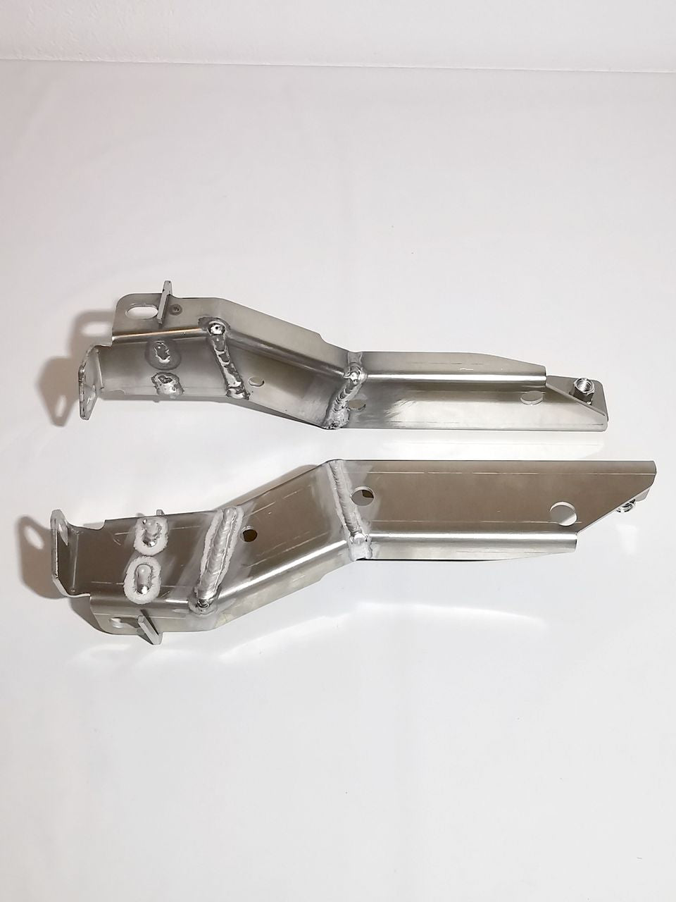 set of brackets for front bumper carrier, aluminum - Golf Mk2 (early/narrow bumpers)