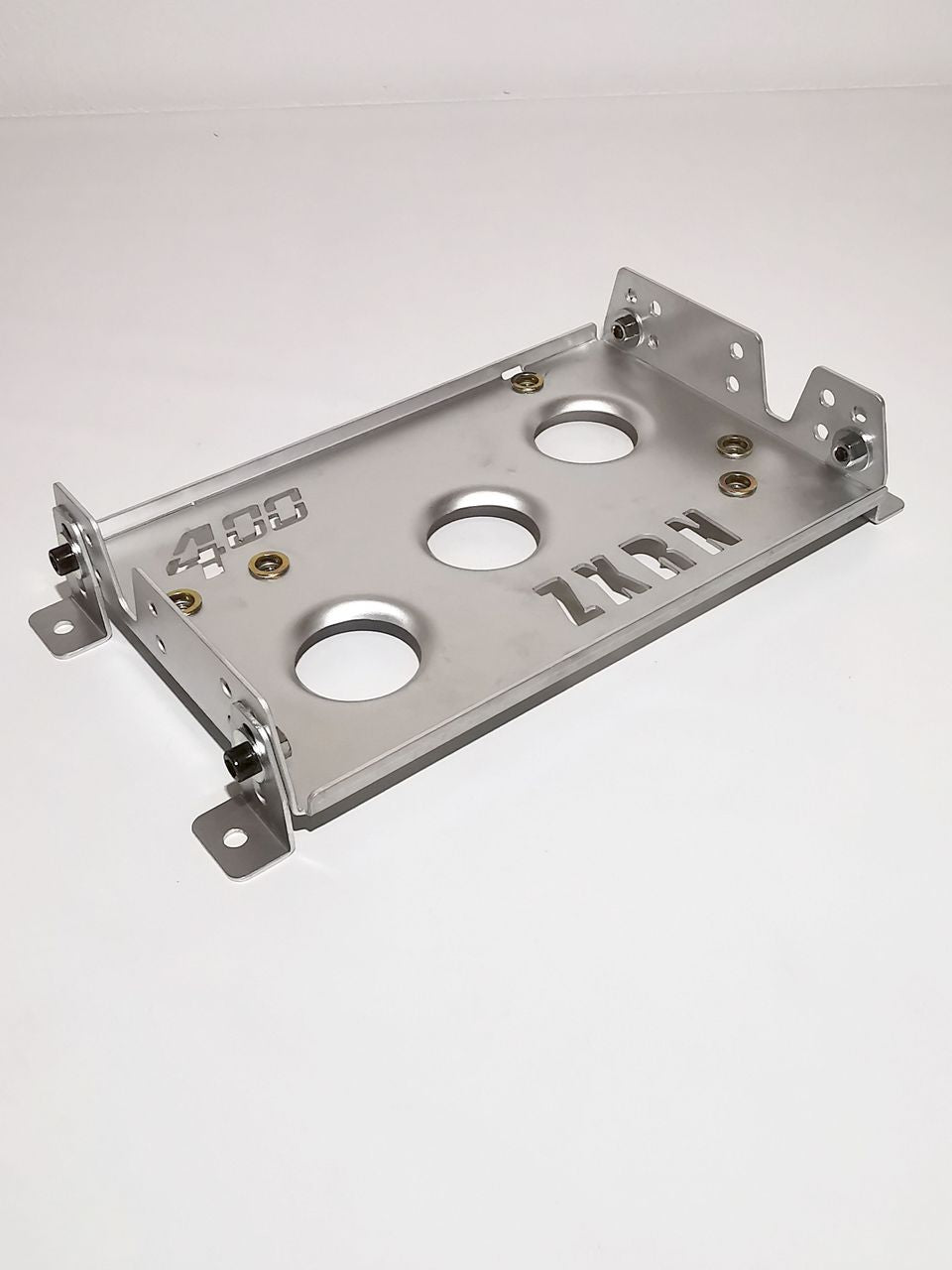 adjustable, universal mounting tray for LiteBlox batteries LB12xx, LB20xx, LB28xx - aluminum