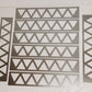 air vent 80s style - triangles aka "pizza slices" - sheet metal insert