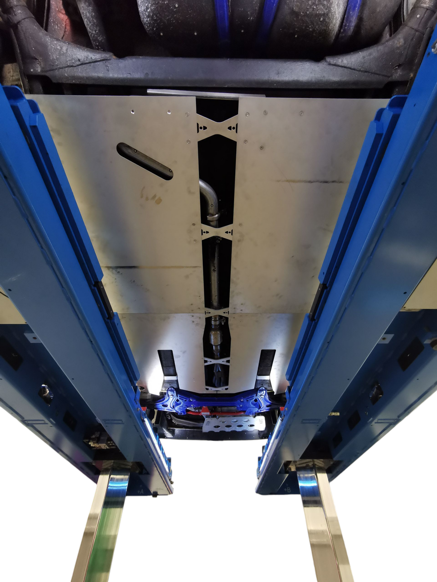 DFNDR Race-Floor / Flat-Floor / full skid plate for Volkswagen Golf Mk2 - full aluminum, 3mm (rally, drag, hillclimb)