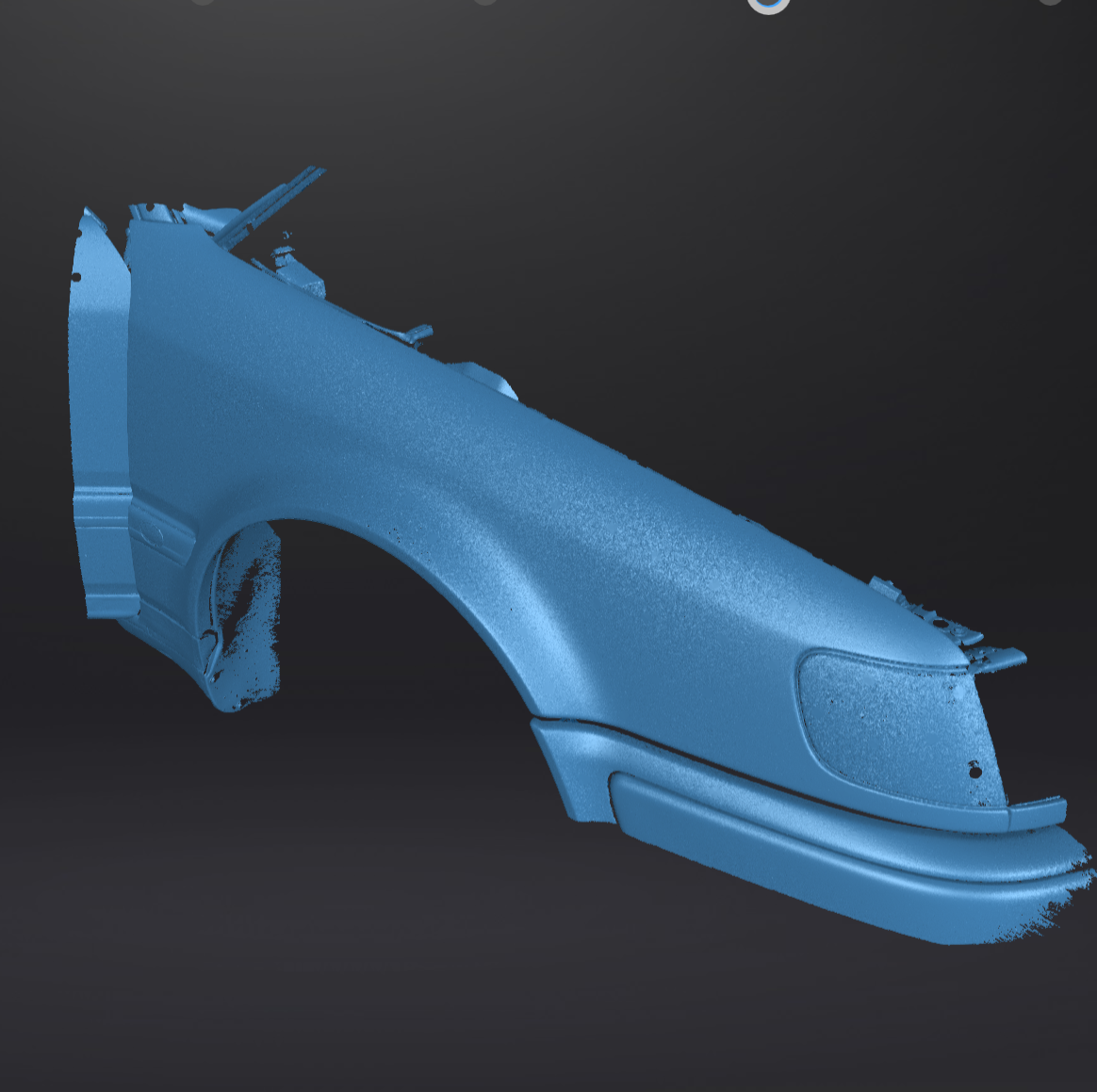 3d data: scan of front fender Audi C4 (100/A6) S4 RH (driver side)