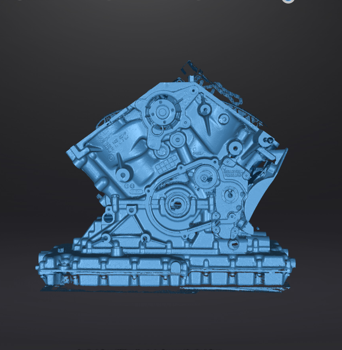3D Datensatz: Motorblock VW Passat W8 (ohne Anbauteile)