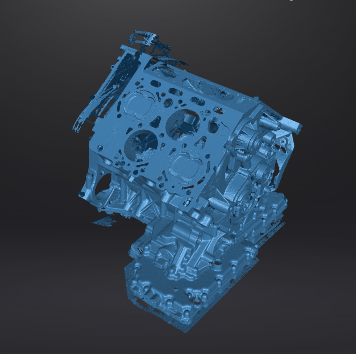 3d data: engine block Volkswagen Passat W8 (without auxiliary parts)