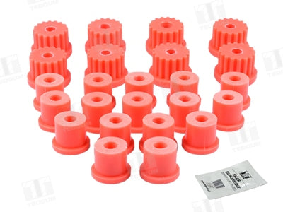 full kit of polyurethane bushings - for leaf springs front and rear - Suzuki Samurai, SJ410, SJ413